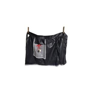 Vintage Beco's Original Apron, Black & White